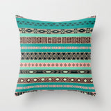HULIANFU Super Hot Hipster Light Blue Green Mint Cushion Cases Modern Geometry Print Boho Decorative Pillowcase Sofa Couch Throw Pillows
