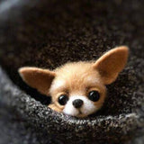 HULIANFU Non finished Handcrafted Pocket Animal Pet Doll Toy Wool Needle Felting Kit Dog Cat Fox Rabbit фетр для рукоделия фетр fieltro