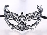 HULIANFU Male Female Phantom Gold Skull Venetian Metal Costume Masquerade Party Mask Laser Cut Halloween Prom Cosplay Wedding Ball Masks