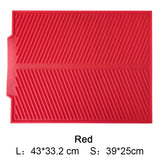 HULIANFU Silicone Square Dish Drying Mat Heat Resistant Draining Tableware Durable Pad Mat for Dishes Table Placemats Kitchen Accessories