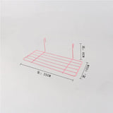 HULIANFU Nordic Home Wall Decoration Iron Grid Decor Photo Frame Postcards DIY Wall Art Display Mesh Storage Shelf Organizer Rack Holder