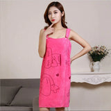 HULIANFU Microfiber Soft Bath Towel Fashion Women Sexy Wearable Quick Dry Magic Bathing Beach Spa Bathrobes Wash Clothing Beach Dresses