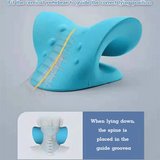 HULIANFU Neck Shoulder Stretcher Massage Pillow Relaxer Cervical Traction Device Massage Pillow for Pain Relief Cervical Spine Alignment
