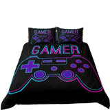 HULIANFU ROMANZO 2/3 Pcs Gamer Duvet Cover Cartoon King Queen Single Bedding Sets Kids Boys Girls Bed Set Game Quilt Comforter Covers