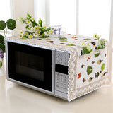 HULIANFU Microwave Oven Dust Cover Oil-proof Natural Material Breathable Protection With Storage Bag   Kitchen Supplies