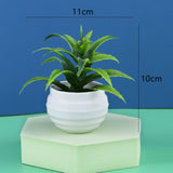 HULIANFU Mini Artificial Aloe Vera Bonsai Small Simulation Tree Potted Artificial Flower Desk Potted Ornaments Home Decoration Crafts