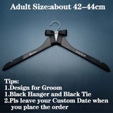 HULIANFU Personalized Wedding Hanger Custom Name Hanger Cloth Hanger Bride Dress Hanger Wedding Party Gift Bridal Shower Gift Groom Hange