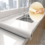 HULIANFU Kitchen Oil-proof Transparent Film Thick Self Adhesive Waterproof Countertop Furniture Marble Wallpaper Bathroom Decor Stickers