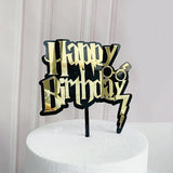 HULIANFU New Cartoon Happy Birthday Acrylic Cake Topper Cute Boy Witch Cake Topper For Kids Birthday Party Cake Decorations Baby Shower