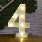 HULIANFU Luxury Alphabet Letter LED Lights Luminous Number Lamp  Battery Night Light for Home Wedding Birthday Christmas Party Decoration