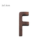 HULIANFU NEW Nordic Style Black Walnut Letter Decorative Letters Combination Wall Decoration DIY Letter Home Decoration Wooden Alphabet