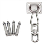 HULIANFU Stainless Steel Suspension Bracket Hammock Mount Ceiling Hook Anchor Hanger For Gym Training Aerial Yoga Sex Swing Hanging Kit