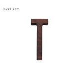 HULIANFU NEW Nordic Style Black Walnut Letter Decorative Letters Combination Wall Decoration DIY Letter Home Decoration Wooden Alphabet
