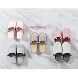 HULIANFU New Wall Mounted Shoe Rack Bathroom Home Shoe Organizer Space Saving Slippers Hanger Punch-free Wall Hanging Storage Rack