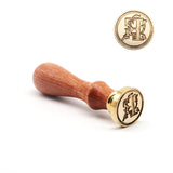 HULIANFU Retro Wood Stamp Classic 26 Letter A-z Alphabet Initial Sealing Wax Seal Stamp Ancient Seal Post Decorative Antique Stamp Gifts