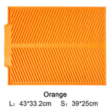 HULIANFU Silicone Square Dish Drying Mat Heat Resistant Draining Tableware Durable Pad Mat for Dishes Table Placemats Kitchen Accessories