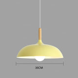 HULIANFU Nordic Modern LED E27 Oak Pendant light plate Hanging Lights Home improvement Iron and Oak decoration Pendant lamp