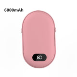 HULIANFU Portable USB Heater Rechargeable Electric Hand Warmer In Winter Double-Sided Heating Mini Mobile Power Supply Handwarmer 2 In 1