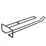 HULIANFU New Arrival Useful Iron Wine Rack Glass Holder Hanging Bar Hanger Shelf Stainless Steel Wine Glass Rack Stand Paper Roll Holder