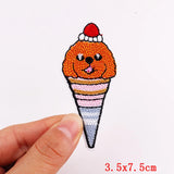 HULIANFU Mushroom Applique Embroidered Patches On Kids Clothes DIY Iron On Patches Cartoon Patches For Clothing Stickers Animal Badges