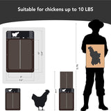 HULIANFU Smart Control Automatic Chicken Coop Door Light Sensor Smart Chick House Door Pets Dog Animal Cage for Door Pets Accessories