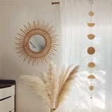 HULIANFU Moon Phase Wall Hanging Boho Home Decor Modern Celestial Phases Decoration Art Wall Decor for Bedroom, Living Room Gift