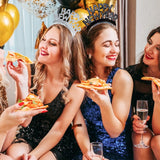 HULIANFU 2023 3pcs Happy New Year Headband Eve Party Supplies New Year Decorations 2023 Tiaras For Christmas New Year Party Favors Hair Clasp