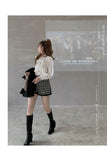 hulianfu French style restoring ancient ways ribbon bow blouse female temperament of early spring new white shirt long sleeve lace tops
