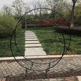 HULIANFU Metal Circle Round Arch Balloon Flower Iron Ring Background Arch Frame Stand Wedding Mariage Birthday Party Backdrop Decor