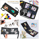 HULIANFU Photo Albums 80 Black Pages Memory Books A4 Craft Paper DIY Scrapbooking Picture Wedding Birthday Childrens Gift