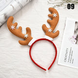 HULIANFU 2023 Christmas Headbands Santa Tree Elk Antlers Headband Kids Adult Headwear Reindeer Ornaments Christmas Decor Party Cosplay Gifts