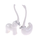HULIANFU Rings Jewelry Rack Swan/Elephant Display Stand Modeling Craft Supplies Deco Jewelry Holder Figurines Miniatures Storage Decor