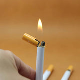 HULIANFU Mini Cigarette Lighter Grinding Wheel Flint Free Fire Butane Gas Lighter Portable Can Be Placed Cigarette Box Smoke Accessories