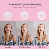 HULIANFU Led Selfie Ring Light Novelty Makeup Lightings Led Selfie Lamp Mobile Phones Photo Night Light Led Mirror Neon Sign Selfie Ring