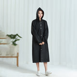 HULIANFU Reusable Thicken Women Men Rain Coat Waterproof Jacket Poncho Cloak Hood Hoodie Suit Raincoat For Tourism Fishing Cycling Hiking
