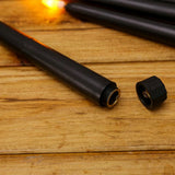 HULIANFU Pack of 6 Black/White LED Birthday Candles,Yellow/Warm White Plastic Flameless Flickering Battery Operated LED Halloween Candles