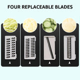 HULIANFU Multi-function Potato Carrot Cucumber Mandoline Slicer Cutter Grater Shredders with Strainer / Kitchen Fruit and Vegetable Tools