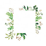 HULIANFU Leaf Green Plant Personality Wall Sticker Light Switch PVC Home Decoration Decal
