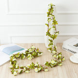 HULIANFU 2023 250CM Rose Artificial Flowers Christmas Garland For Wedding Home Room Decoration Spring Autumn Garden Arch DIY Fake Plant Vine