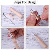HULIANFU MIUSIE 11 PCS Needle Felting Needle Felting Kit Diy Wool Felt Needle Felting Kit Diy with Handle Wool Felt Pocked Needles