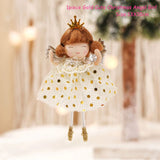 HULIANFU New Year  Gifts Cute Angel Ski Dolls Navidad Hanging Pendant Christmas Home Decor Xmas Tree Ornaments Noel Natal Decoration