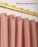 HULIANFU LIANGQI Velvet Shower Curtain Waterproof Coating Mildew Proof Fabric Thicken Cloth Bathroom Bathtub Tools Home Decoration Custom