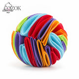 HULIANFU Snuffle ball Dog Puzzle Toys Increase IQ Slow Dispensing Feeder Pet Cat Training Games Feeding Feeding Food Intelligence Toy