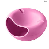 HULIANFU Multifunctional Plastic Double Layer Dry Fruit Containers Snacks Seeds Holder Desktops Plate Dish Organizer Storage Box Garbage
