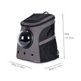 HULIANFU Large Pet Backpack Portable Space Capsule Breathable Window Cat Carrier Dog Bag Pets Products Accessories Portable Travel Bags