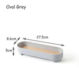 HULIANFU Storage Tray Home Decor Organizer Decorations Trays Candle Holder Wooden Tray for Perfume Vanity Coffee Table Food Plates