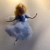 HULIANFU New Little Fairy DIY Wool Felt Dolls Craft Needle Felt Animal Kit Set Handcraft Non Finished Poked Set Handmade Gift