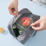 HULIANFU Lunch Bag Lunch Box Thermal Insulated Canvas Tote Pouch Kids School Bento Portable Dinner Container Picnic Food Storage Bags