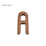 HULIANFU NEW Nordic Style Black Walnut Letter Decorative Letters Combination Wall Decoration DIY Letter Home Decoration Wooden Alphabet