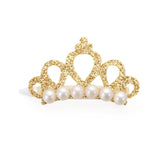 HULIANFU Pet Small Dogs Cat Faux Pearl Crown Shape Bows Hair Clips Head Decoration For Pets Puppy Hairpins Decor Grooming Accessoires